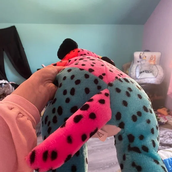 Colorful Leopard Plush Toy - Picture 4 of 7